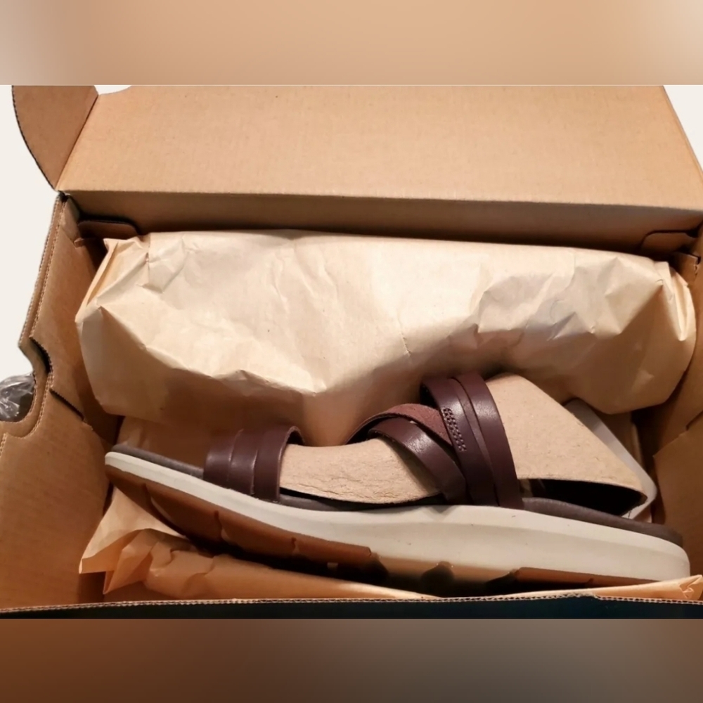 NIB MERRELL Kalari Shaw Slide Sandal Womens 10 Brown - Picture 8 of 8